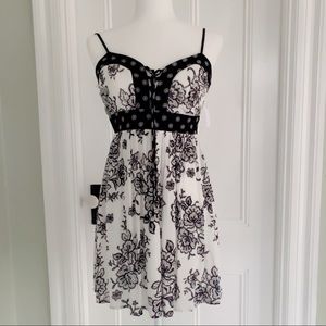 Charlotte Russe Black and White Floral Dress